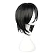 Cosplay Wig Half Color Long Hair (black)