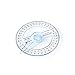 Amrka Plastic 360 Degree Protractor Ruler Angle Finder Swing Arm School Office