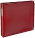 We R Memory Keepers 12x12 Photo Album, Red, Protect Memories and Photos, Soft, Acid-free Faux Leather, Classy Decorative Spine Label, Snag-free Rings, Includes 5 Page Protectors, Scrapbooking