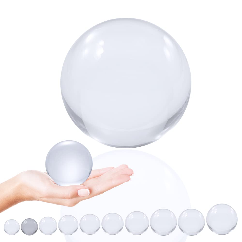 Juggle Dream 65mm Clear Acrylic Contact Juggling Ball - Transparent Clear Contact Juggling Manipulation Performance Balls โ image 1