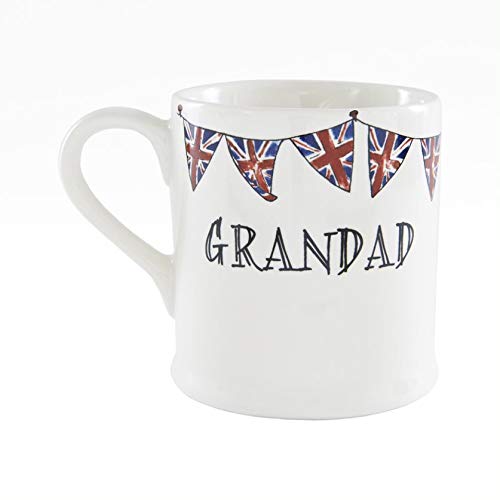 Sweet William Grandad mug with Union Jack bunting