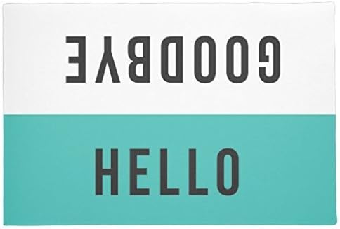 Cool Boys Hello Goodbye Chic Classic and Cute Doormat 23.6"(L) x 15.7"(W)