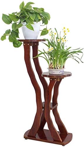 植物スタンド 多機能収納ラック 植物ラック3つの階層木の花のはしごは 屋外屋内2つのポットホルダーバルコニー床に立っ多層ストレージシェルフスタンド シャオリ1010
