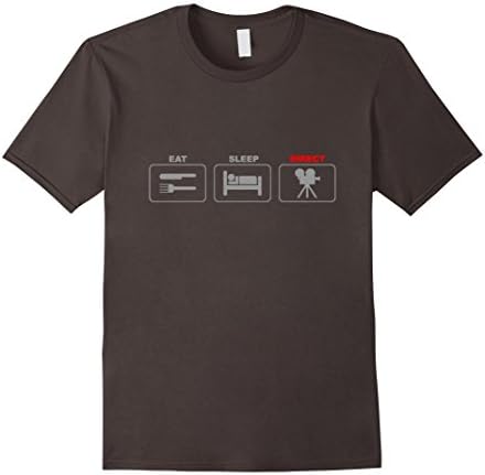 Men's Eat Sleep Direct Filmmaker Director Shirt 3XL Asphalt