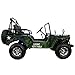 X-Pro 125cc Go Kart Dune Buggy 125cc Jeep Go Kart Mini Jeep Adult Jeep Kart Army Style Gokart (Dark Green)
