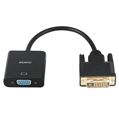 Active DVI-D to VGA Adapter, Benfei DVI-D 24+1 to VGA Male to Female Adapter