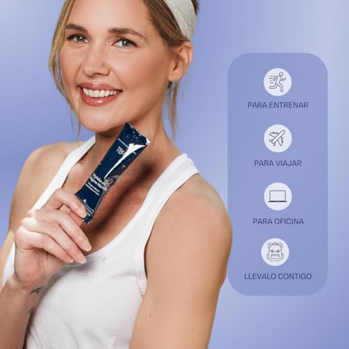 The Blue Formula Marine Collagen Peptides - Colágeno Marino Hidrolizado en Péptidos, Polvo Sin Sabor en Sobres Individuales, 10 g por Porción, Suplemento Alimenticio Diario - 20 Sobres, 200 g
