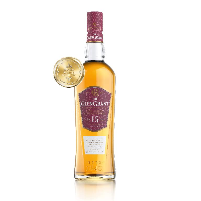 Glen Grant 15 Jahre Single Malt Scotch Whisky | Reifer, hochwertiger Whisky aus Schottland | in Ex-Bourbon-Fässern gereift | in Geschenk-Karton | 50% Vol. | 1 x 0,7 l 7