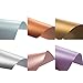 Metallic Shimmer Paper Sheets for Crafting (8.5 x 11 Inches, 6 Colors, 48-Pack)