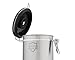 Java Shield Coffee Container – Airtight Canister with co2 Valve for Freshness – Large Stainless Steel Container with Scoop - Keep Beans and Ground Coffee Fresh Longer – Built-In Calendar Wheel