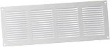 EUROPLAST 400x150mm White Metal Air Vent Grille with Insect Mesh view 4