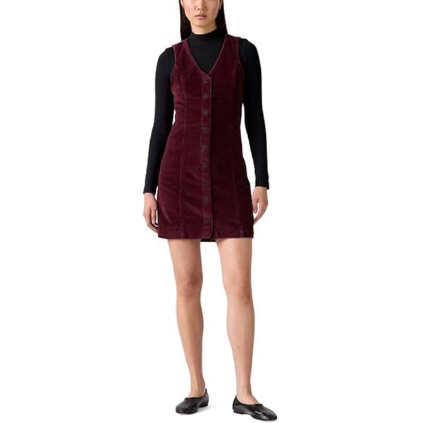 Wrangler Women's Retro Corduroy Long Sleeve Snap Mini Dress Brown XX- US at  Amazon Women's Clothing store