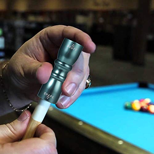 Tanice 3 in 1 Snooker Pool Cue Tip Tool Billiard Cue Accessories Shaper/Scuffer/Aerator with a PU Bag