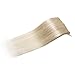 100% Real Remy Clip in Human Hair Extensions #60 Platinum Blonde 16-22inch Grade AAAAA Natural Hair Full Head Standard Weft 8 Pieces 18 Clips Long Smooth Soft Silky Straight 20