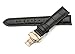 iStrap Leather Watch band -Alligator Grain Embossed Pattern Calfskin Replacement Strap-Stainless Steel Deployment Buckle with Push Buttons-Bracelet for Men Women-18mm 19mm 20mm 21mm 22mm 24mm