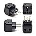 Switzerland Power Plug Adapter by OREI, 2 in 1 USA Grounded Connection - Universal Socket - Type J - 4 Pack - Perfect for Cell Phones, Laptops, Chargers & More primary