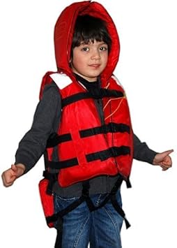 Amazon カザワモデル A 3子供用 水害 津波対策用 防災頭巾付救命胴衣 カザワモデル 安全対策 サバイバル