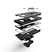 ZIZO Bolt Series for Samsung Galaxy Note 8 Case Military Grade Drop Tested with Tempered Glass Screen Protector Holster Metal Gray Black