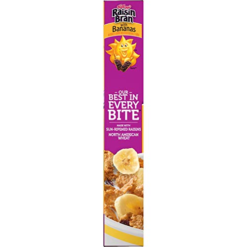 Kellogg's Raisin Bran Breakfast Cereal, Fiber Cereal, Made with Real