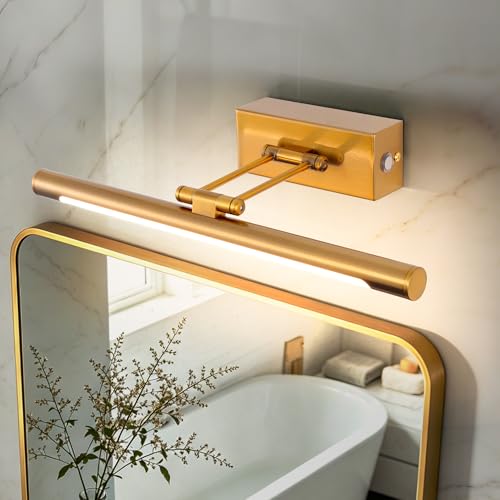 TYhogar LED Wall Light for Bathroom Mirror, 40 cm, 8 W, 3000 K, Wall Lamp with Swivel Head – Light for Vanity and Vanity