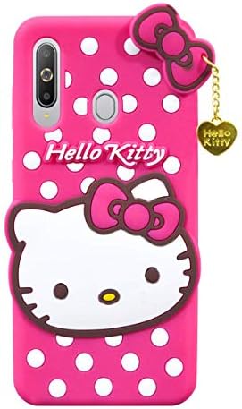 YES2GOOD Samsung Mobile Series - 3D Printed Soft Silicone Cute Cartoon Hello Kitty Back Cover for Galaxy M30 (Pink)