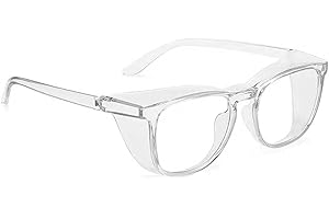B.ANGEL Safety Glasses for Men, Eye Protection Glasses, Clear Anti-Fog Protective Glasses for Women.