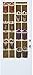 Simple Houseware 24 Pockets - 2-Pack 12 Large Mesh Pocket Over Door Hanging Shoe Organizer, Brown