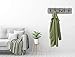 Vintage Rustic Wall Mounted Coat Rack –Authentic Barn Wood Hanger for Towels, Clothes, Hats, Bags–Antique Door & Wall Mount 5-Hook Rail (Vintage Style Wire Hook - 26