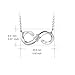 POPLYKE Infinity Necklace Sterling Silver Infinite Love Pendant Necklace Gift for Women Girls