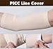 UMTEC Arm Nursing Ultra-soft PICC Sleeve Cast Protector PICC Line Cover for Adult Kids,Comfortable And Breathable (L)