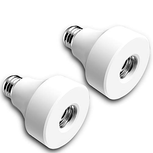 Smart Wifi Bulb Socket E26 2 Pack WiFi Led Light Bulbs Timer Holder Wireless Lamp Adapter