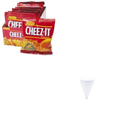 KITKEB12233SLO4BR - Value Kit - Solo Cone Water Cups (SLO4BR) and Kellogg's Cheez-It Crackers (KEB12233)