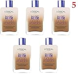 L'Oreal Paris Magic Nude Liquid Powder Bare Skin Perfecting Makeup SPF 18, 330 Classic Tan, 0.91 Ounces - (Pack of 5)