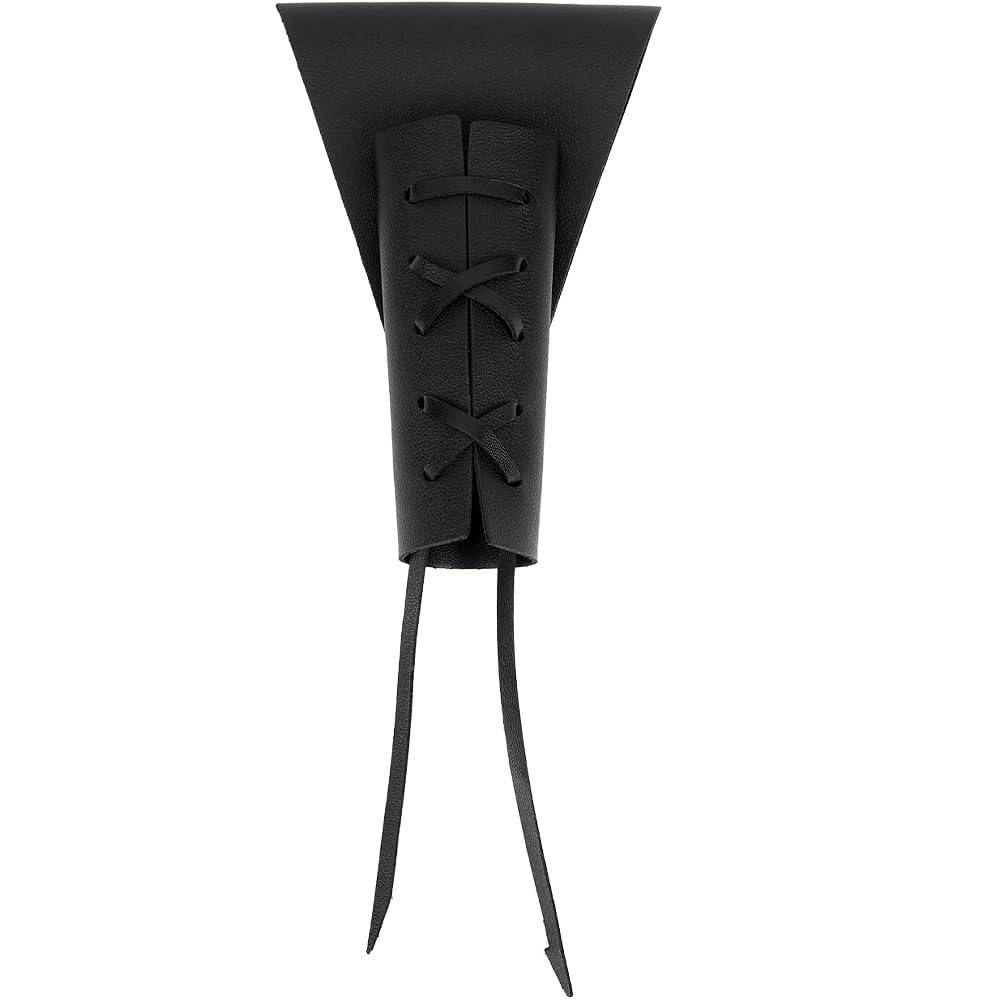 GORGECRAFT Black Sword Holster PU Leather Medieval Retro Adjustable Waist Dagger Protective Cover Case Shoulder Back Buckle Sheath Belt for Cosplay Costume Sword Frog Holder Adult Men