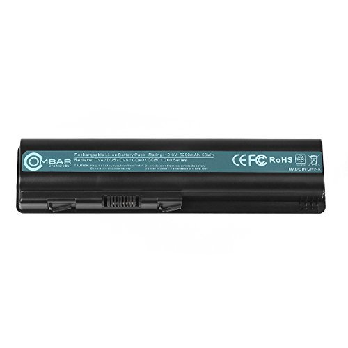 OMBAR 5200mAh Samsung Grade A 6 Cells HP Laptop Battery for HP Pavilion G50 G60 G70 DV4 Compaq 484170-001 CQ60 484171-001 485041-001 485041-002-12-Month Warranty