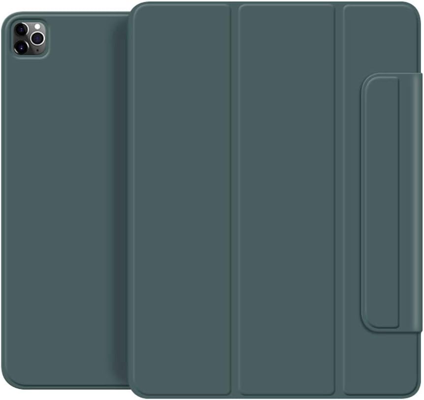 Suitable for Ipad Pro 11/12.9 Inch 2020 Drop-Proof Tablet PC Protective Cover PU Faux Leather Magnetic Double-Sided Protective Cover 360 ° Protection