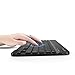 Airfox K10 Ultra Compact Slim Profile LED Backlit Wireless Bluetooth Keyboard for iOS, Android, Windows and Mac with Rechargeable Lithium Battery,9.7