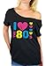 Awkward Styles Women's I Love The 80's Off The Shoulder Tops for Women T Shirts for 80's Fans + Sticker Gift (XL, Black)