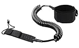 10 Feet SUP Board Leash with Double Swivels TPU Leash Stand Up Paddle Board with 7mm Cord Anti-rust and Supper Soft Ankel Strap for Surf Board, Stand Up Paddle Board Rope