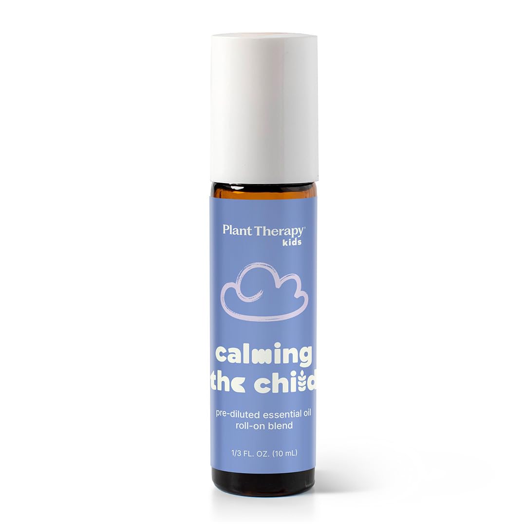 Plant Therapy Kidsafe Calming The Child Synergy Pre-Diluted Roll-On 10mL (1/3 oz) 100% Pure, Therapeutic Grade