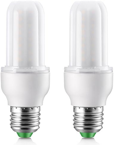 Elrigs LED Light Bulb/Stick, dimmable, 7W (60W Equivalent), Warm White (3000K), E26 Base, 700lm, Pack of 2