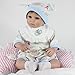 CHAREX Reborn Baby Dolls 16 Inch Lifelike Vinyl Weighted Reborn Baby Doll with Cloth Body Huggable Soft Body Toy