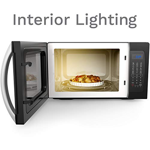 5 hOmeLabs+1050+Countertop+Microwave+Black