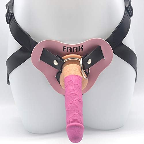 JackYang 7.48 Inch Faux Leather Adjustable can be Placed on The Pink Pénis Collocation Black Underwear Pants