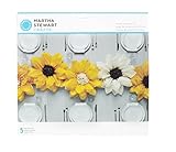 Martha Stewart Crafts 44-10220 Tissue Pom-Pom Kit, Black-Eyed Susan Flowers, Yellow