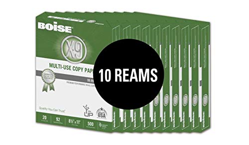 Boise(R) X-9(R) Paper, 8 1/2in. x 11in, 20 Lb, Bright White, 500 Sheets Per Ream, Case of 10 Reams, OX9001-CTN - Thumbnail 2