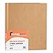 JAM PAPER Kraft 1 inch Binder - Natural Recycled Kraft 3 Ring Binder - Sold Individually