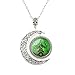 Moon pendant Celtic Tree of Life necklace Wishing Tree jewelry Tree necklace Art Deco jewelry Gifts