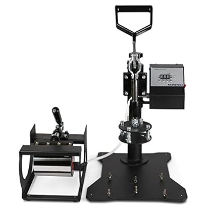 OrangeA Heat Press 5 in 1 Swing Away Heat Press Machine 1400W Hat Press 15X12Inch Heat Platen Multifunction Hat Mug Plate Cap (5 in 1 12X15Inch) - Image 9