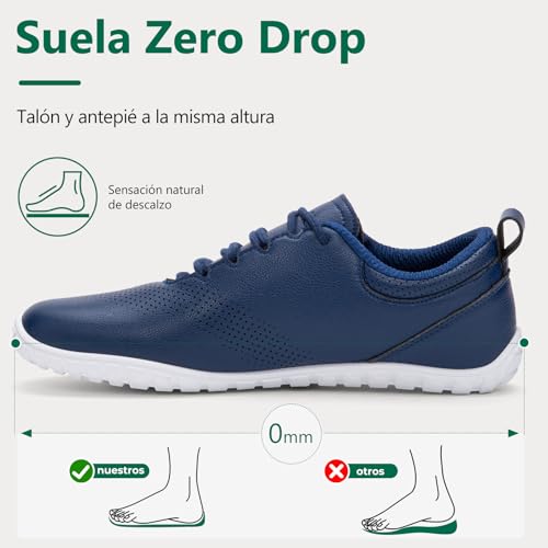 SAGUARO Barefoot Men's Shoes, Lightweight Minimalist Shoes with Wide Toe & Zero Drop for Outdoor Casual Walking, Size 39-48